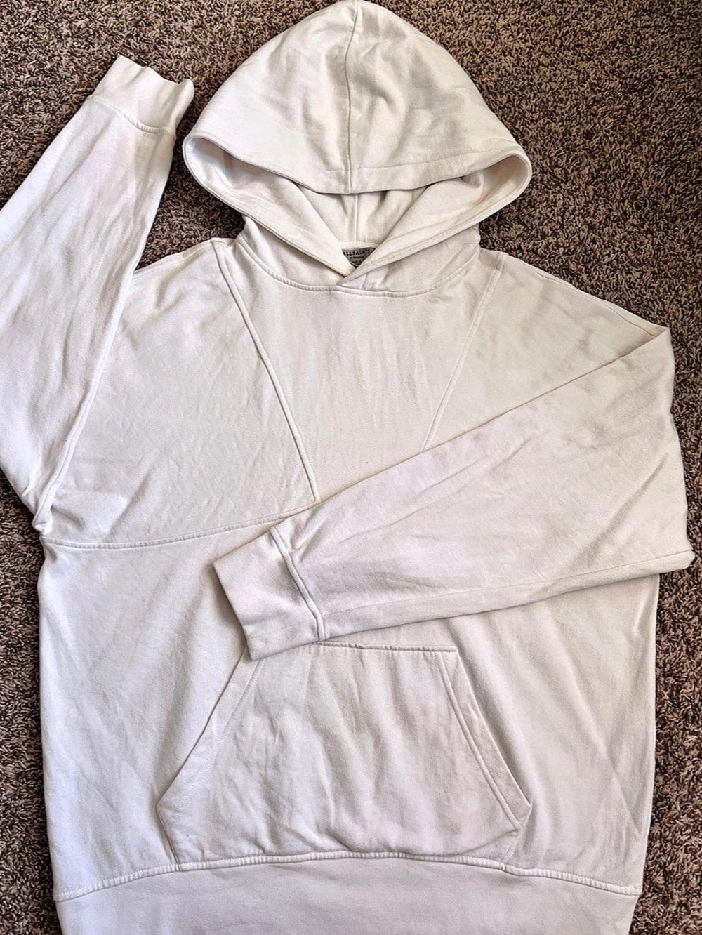 AllSaints Pullover Hoodie Cotton White